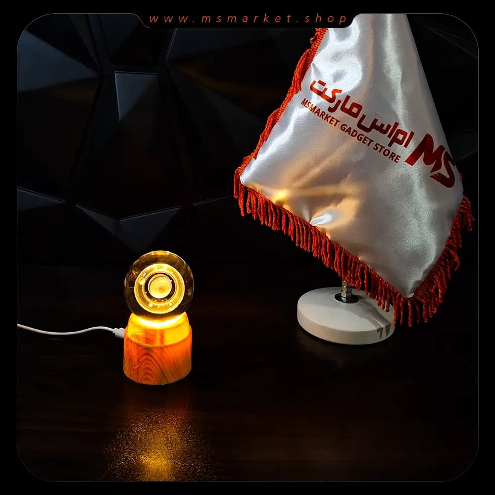 گوی کریستالی چرخان طرح زحل — تصویر ۲