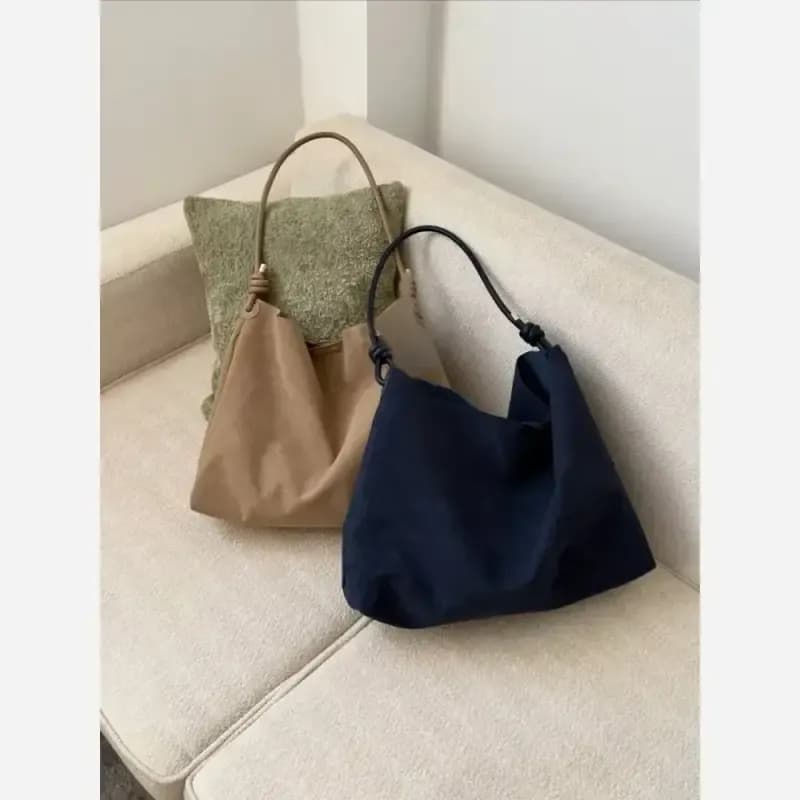 کیف زنانه جیر تک قیطونی پاییزه با کیف آرایشی — تصویر ۵