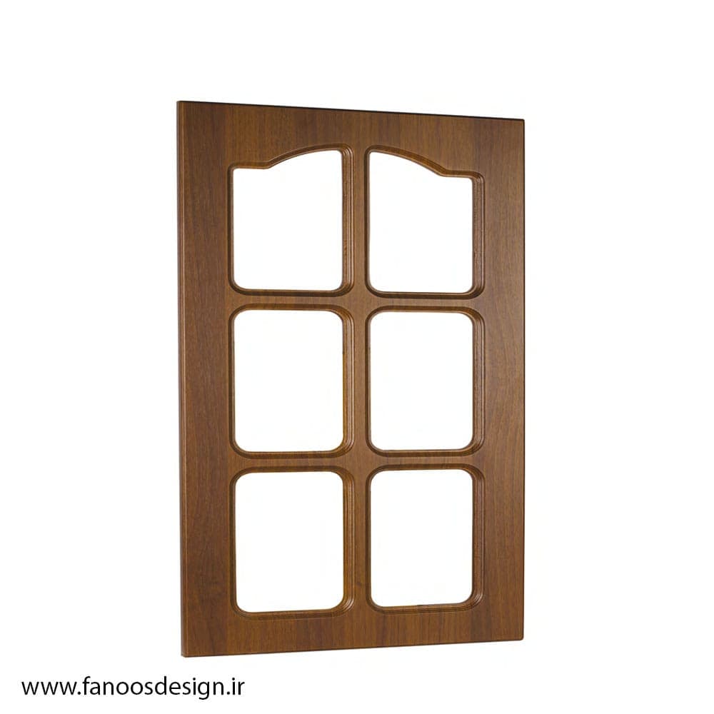 در کابینتی ویترینی روکش PVC پنجره ای کلاسیک کد 0141