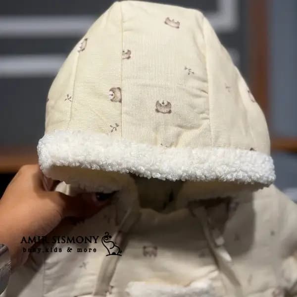 کاپشن سرهمی ایندیگو مدل تدی — تصویر ۴