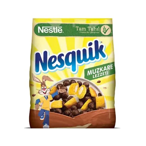 کورن فلکس توپی و مربعی موزی نسکوئیک 310 گرمی Nesquik