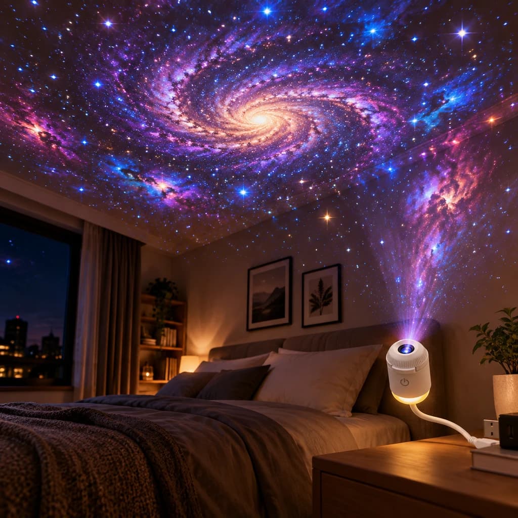 پروژکتور کهکشانی و چراغ خواب Starry Sky با ۱۲ دیسک — تصویر ۴