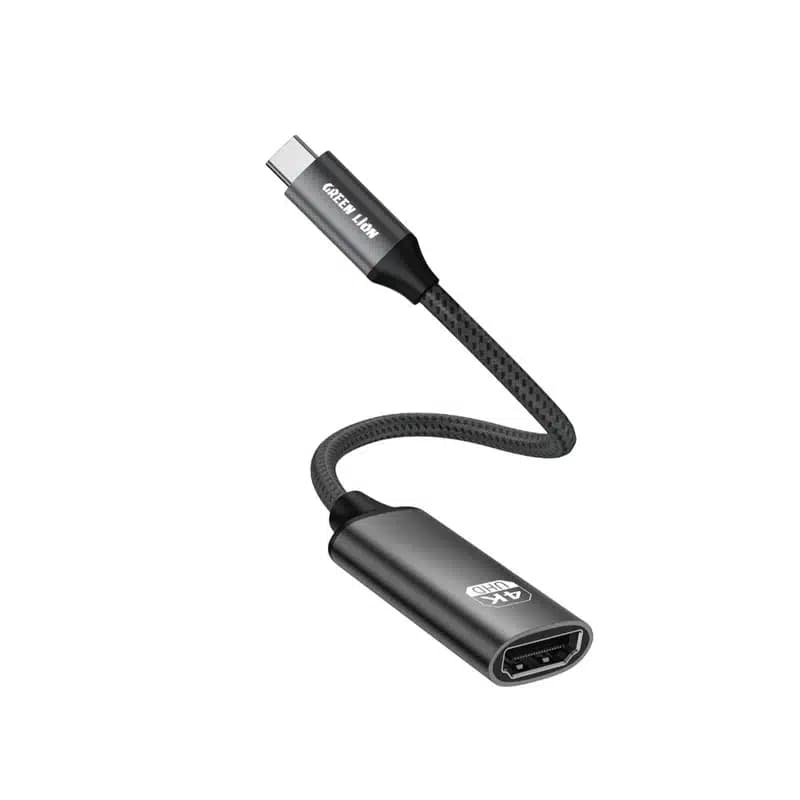 کابل تبدیل USB-C به HDMI گرین لاین GN4KCTHDMIBK، 4K@60Hz — تصویر ۲