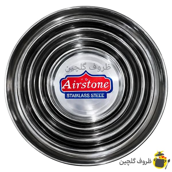 سینی استیل گرد هندی آریستون ضخیم سایز 16 (قطر 35 سانت)