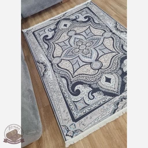فرشینه طوسی مدرن جلوه ای خاص مخمل هازان تُرک — تصویر ۵