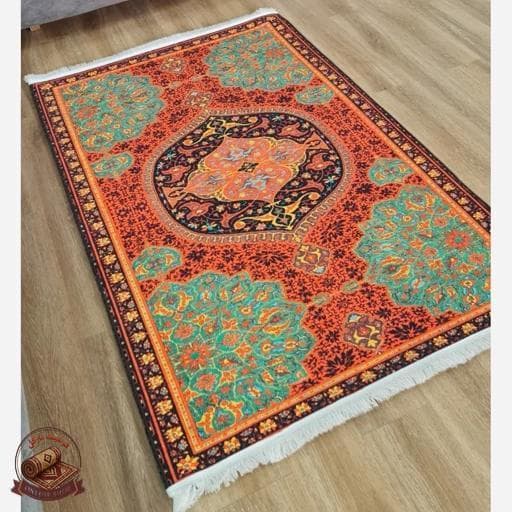 فرشینه مخمل طرح ابریشمی زیره استُپ دار a079 — تصویر ۳