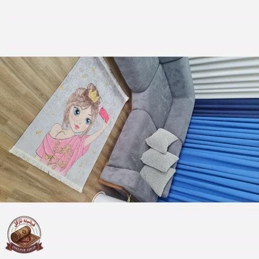 فرشینه مخملی مدرن هازان ترک،استپ دار ضد لغزش — تصویر ۵
