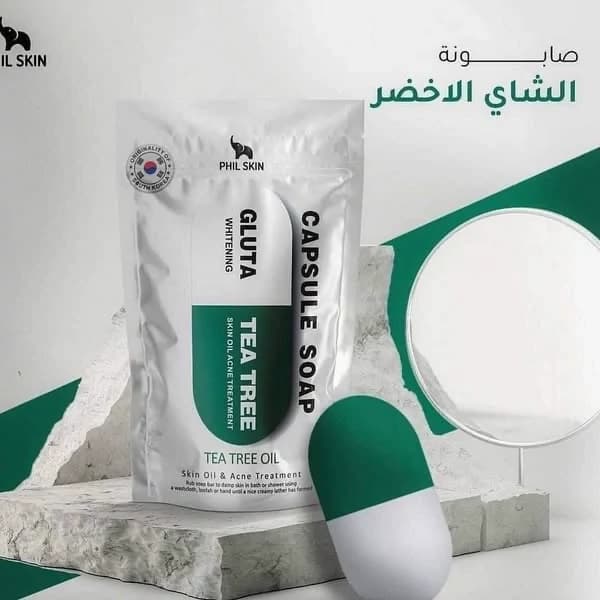 صابون کپسولی ضد جوش صورت درخت چای سبز برند فیل اسکین کد 1759 — تصویر ۳