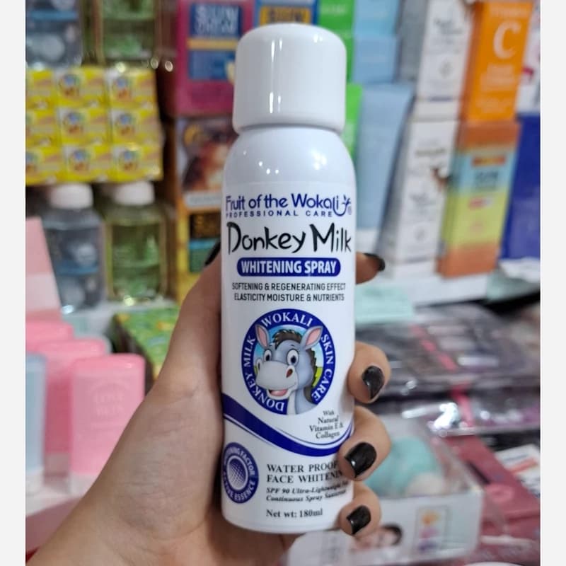 اسپری سفید کننده شیر الاغ حجم 180ml وکالی کد 1747 — تصویر ۳
