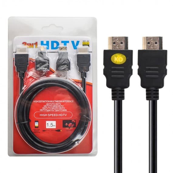 کابل HDMI 3 in 1 کی لینک KLINK طول 1.5 متر مدل K-8114