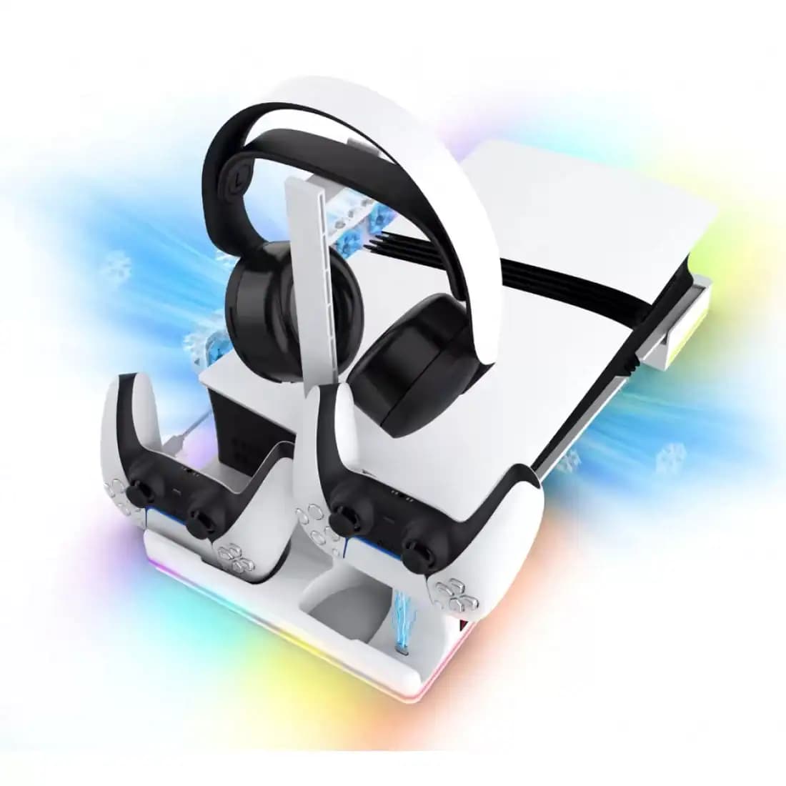 استند افقی فن دار مخصوص PS5 Slim/Pro – برند IPEGA — تصویر ۴