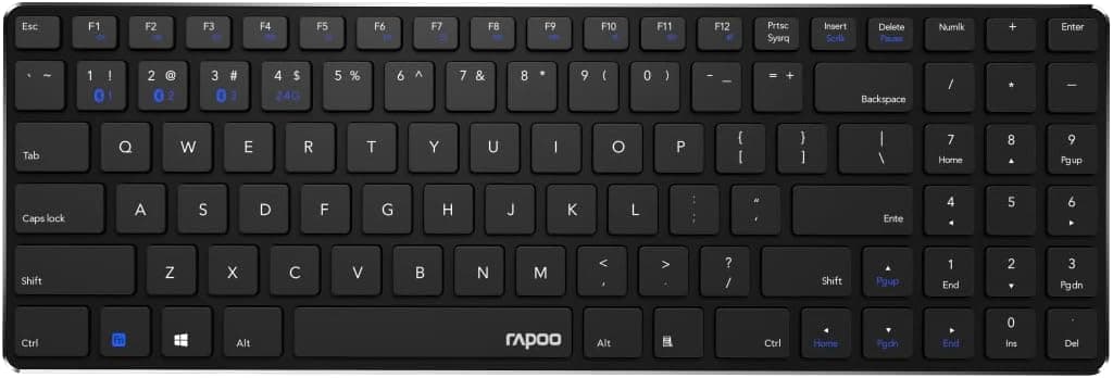 صفحه کلید بی سیم Rapoo E9100M — تصویر ۳