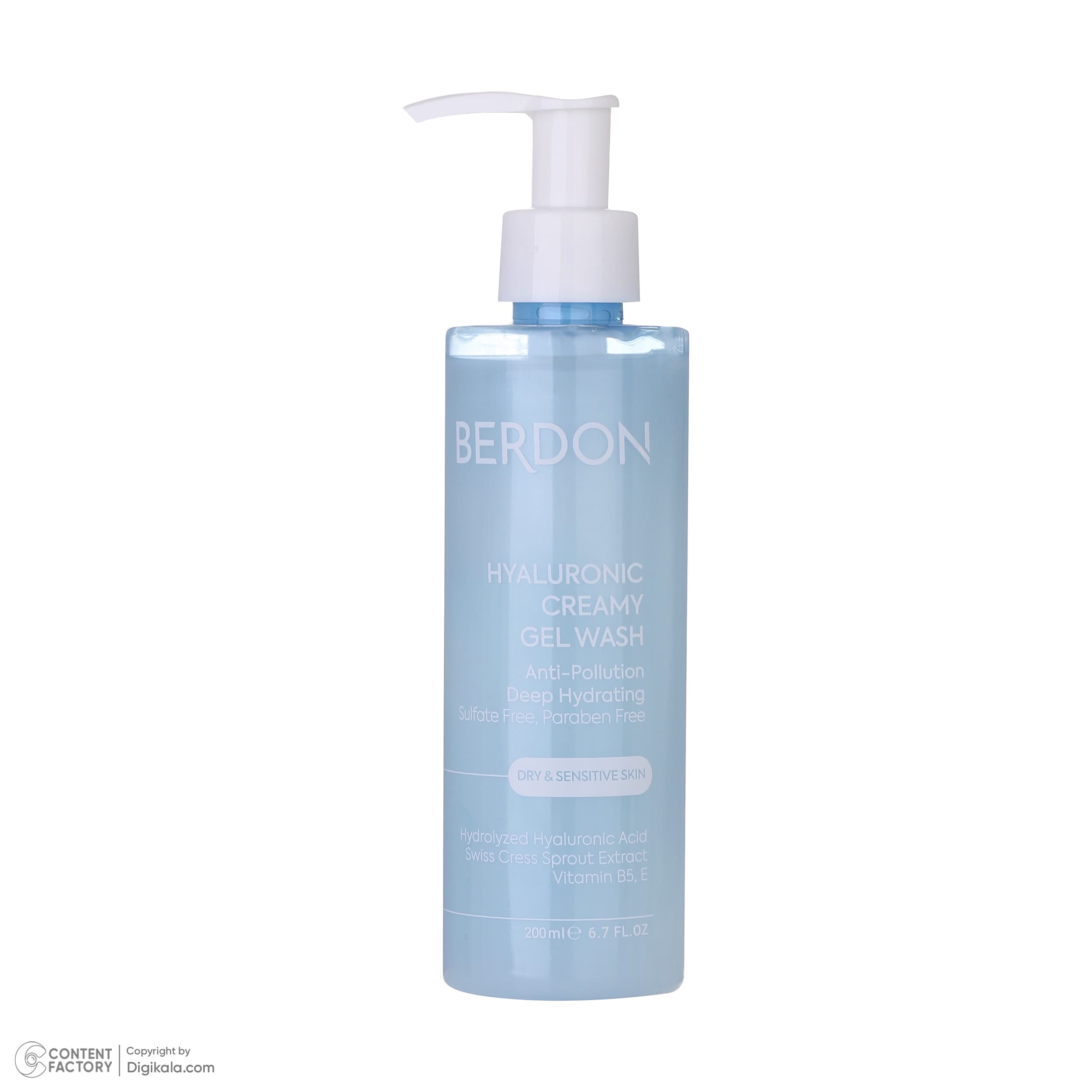 ژل شستشوی صورت بردون مدل Hyaluronic acid حجم 200 میلی لیتر(انقضا1407/02) — تصویر ۲