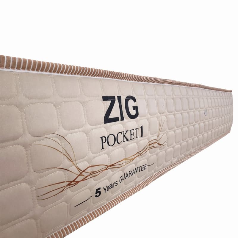 تشک طبی فنری، فنر منفصل زیگ مدل pocket1 یکنفره سایز 200×90 سانتی متر — تصویر ۳