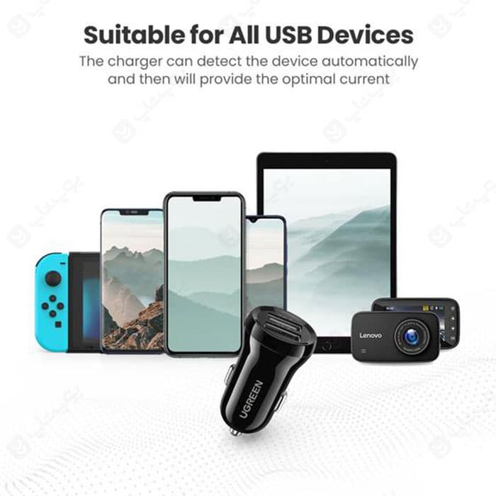 شارژر فندکی 24W یوگرین ED018 — تصویر ۵