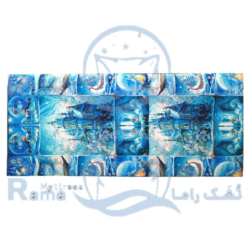 تشک مهمان مدل لوکس طرح قصر رویایی کد 36 یک نفره سایز 90×190 سانتی متر — تصویر ۲