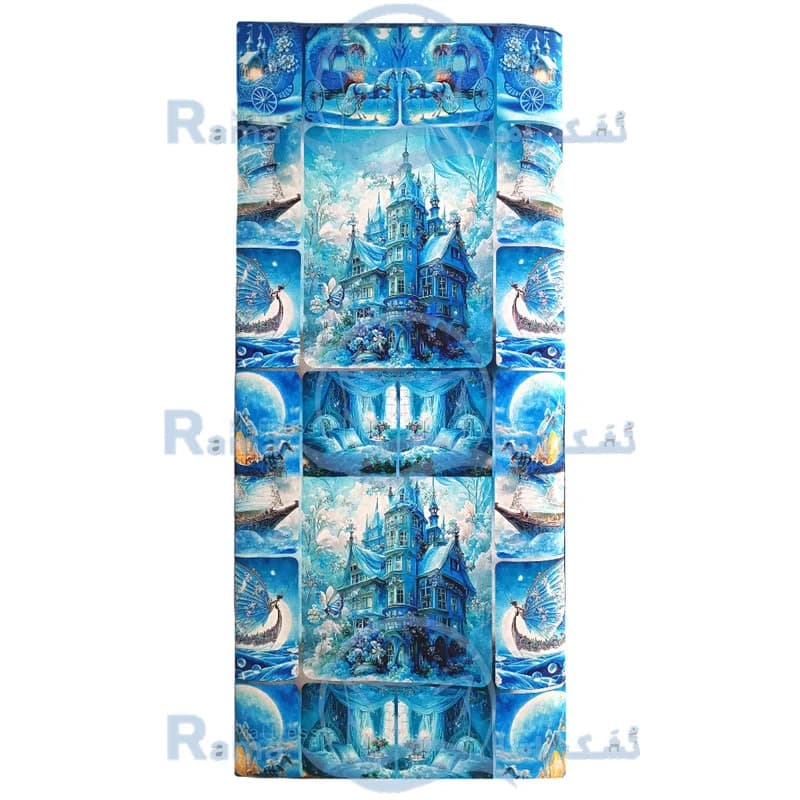 تشک مهمان مدل لوکس طرح قصر رویایی کد 36 یک نفره سایز 90×190 سانتی متر — تصویر ۳
