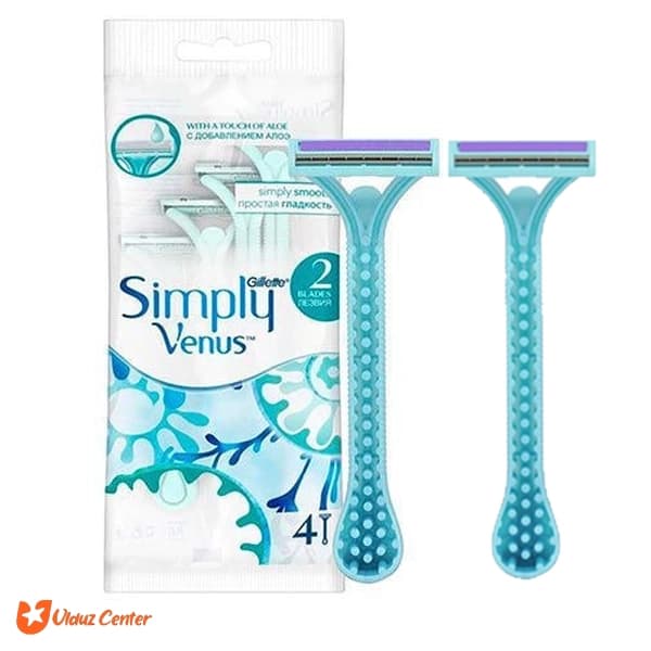 خودتراش دو تیغه Gillete مدل Simply Venus بسته 4 عددی