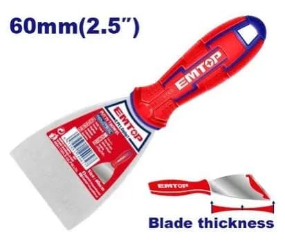 کاردک فولادی ۶ سانتی EMTOP مدل EPTL06001 | ۲.۵ اینچ