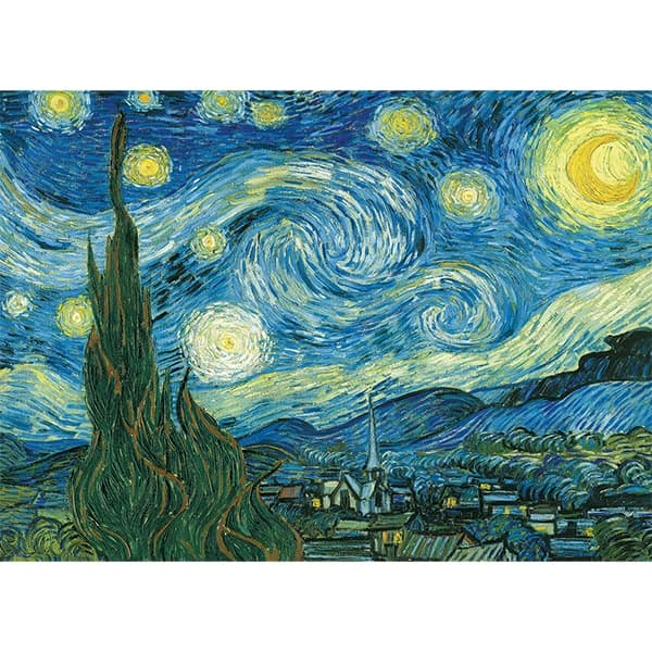 پازل 300 تکه سه بعدی یوروگرافیکس Eurographics طرح شب پرستاره ون گوگ — تصویر ۳