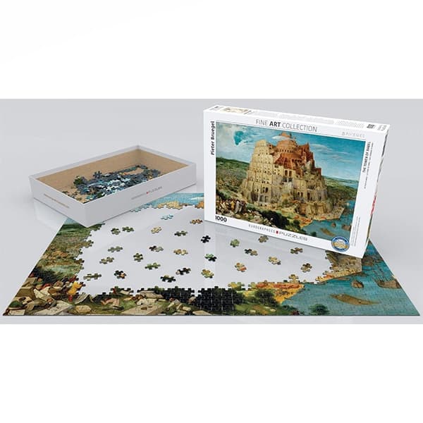 پازل 1000 تکه یوروگرافیکس Eurographics طرح برج بابل — تصویر ۳