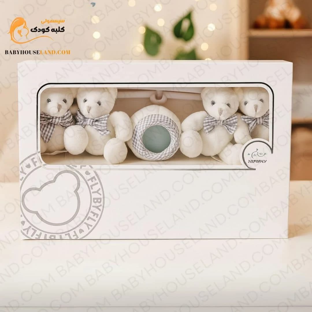 آویز تخت موزیکال طرح خرس فلای بای فلای17376 FLYBYFLY — تصویر ۲