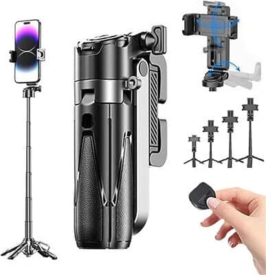 سه پایه مونوپاد جیماری مدل Jmary MT-18 سیاه و سفید +🎁 هدیه — تصویر ۲