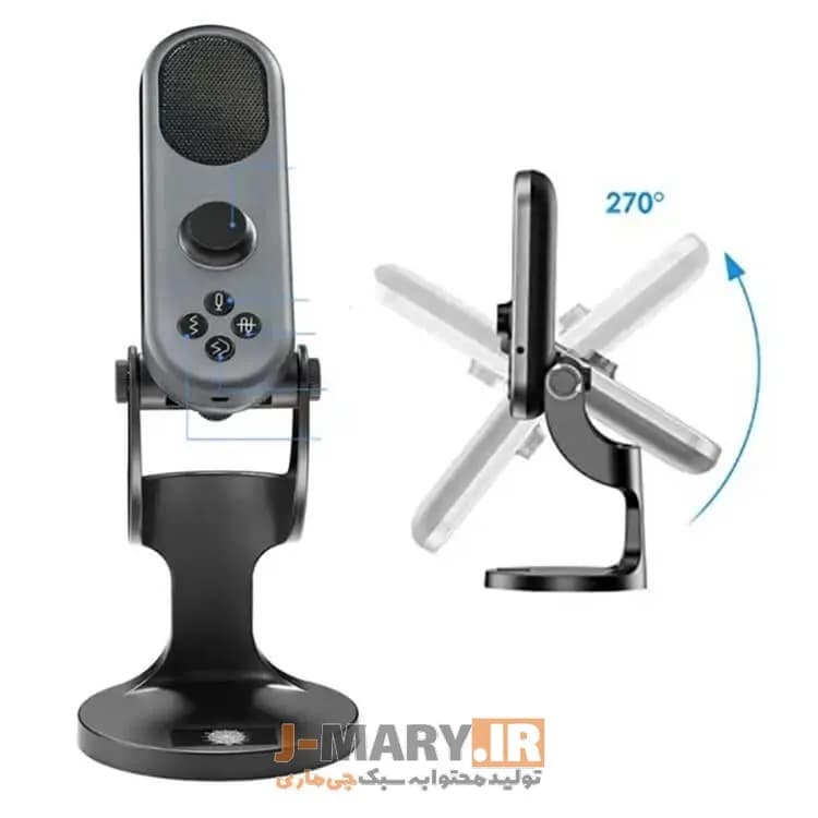 میکروفون USB جی ماری مدل Jmary MC-PW7 هایپر کاردیوئید +🎁هدیه — تصویر ۳