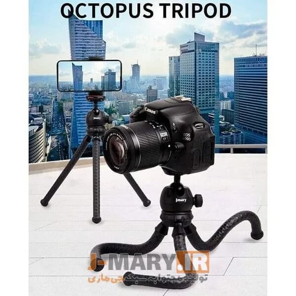 سه پایه رومیزی جی ماری مدل Jmary MT-25 انعطاف پذیر + هدیه — تصویر ۴