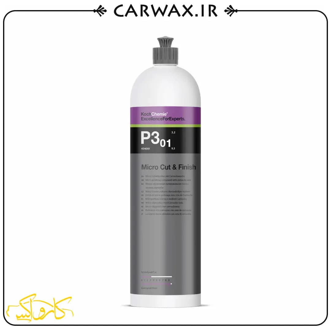 پولیش نرم و آنتی هولوگرام یک لیتر کوکمی Koch Chemie Micro Cut Finish P3.01 1L