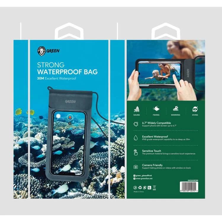 کیف ضد آب گرین لاین Green Lion Strong Waterproof Bag GNSWPBAG سازگار با گوشیهای زیر 6.7 اینچ — تصویر ۲