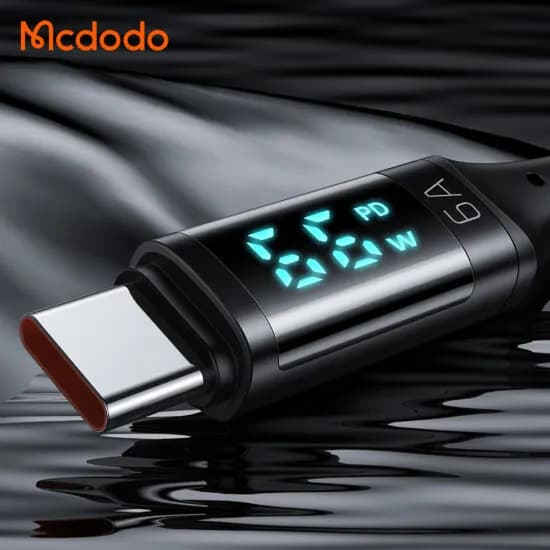 کابل Type C مک دودو Mcdodo CA-1080 Digital HD Super Charge Data cable طول 1.2 متر توان 66 وات — تصویر ۶