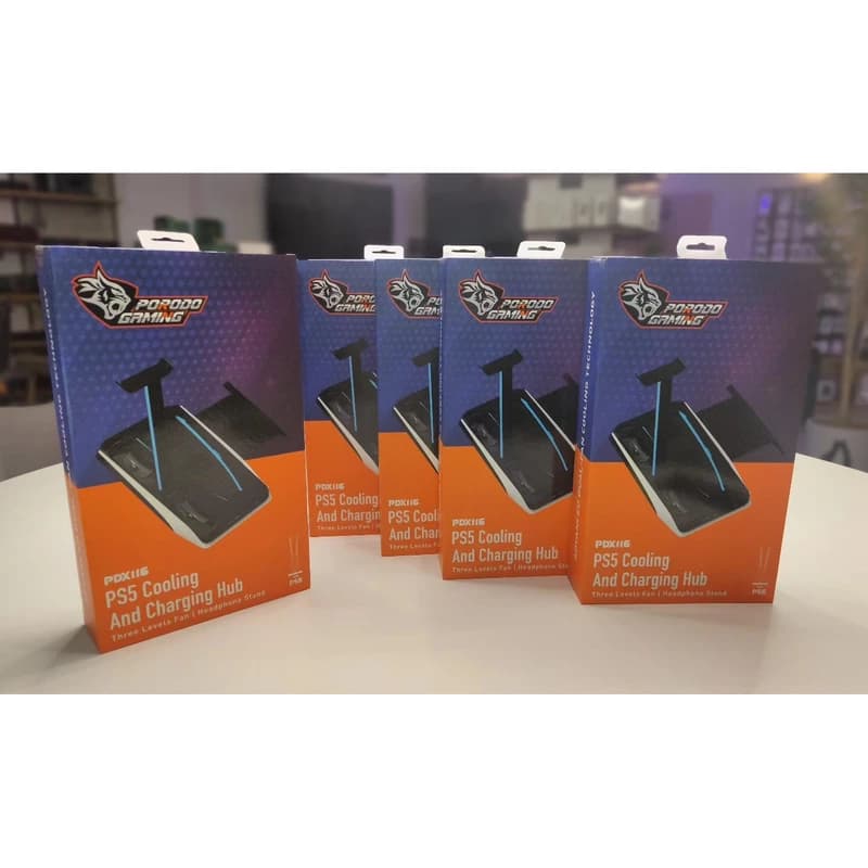 پایه شارژر و خنک کننده پلی استیشن 5 پرودو Porodo PDX116 PS5 Cooling and Charging Hub — تصویر ۳