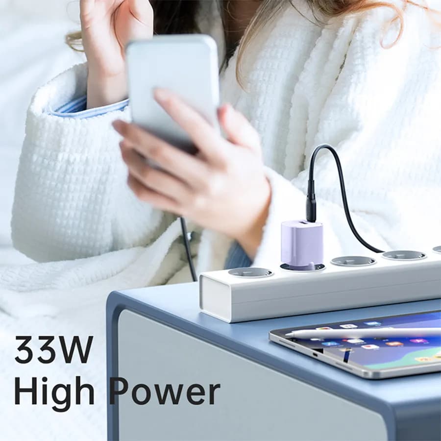 شارژر دیواری مک دودو Mcdodo CH-0151 GAN PD Type C USB توان 33 وات — تصویر ۵