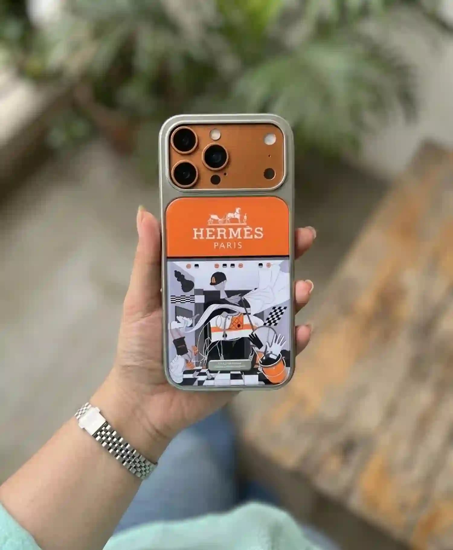 قاب طرح دار فانتزی Hermes گوشی آیفون Iphone 17 Pro Max — تصویر ۴