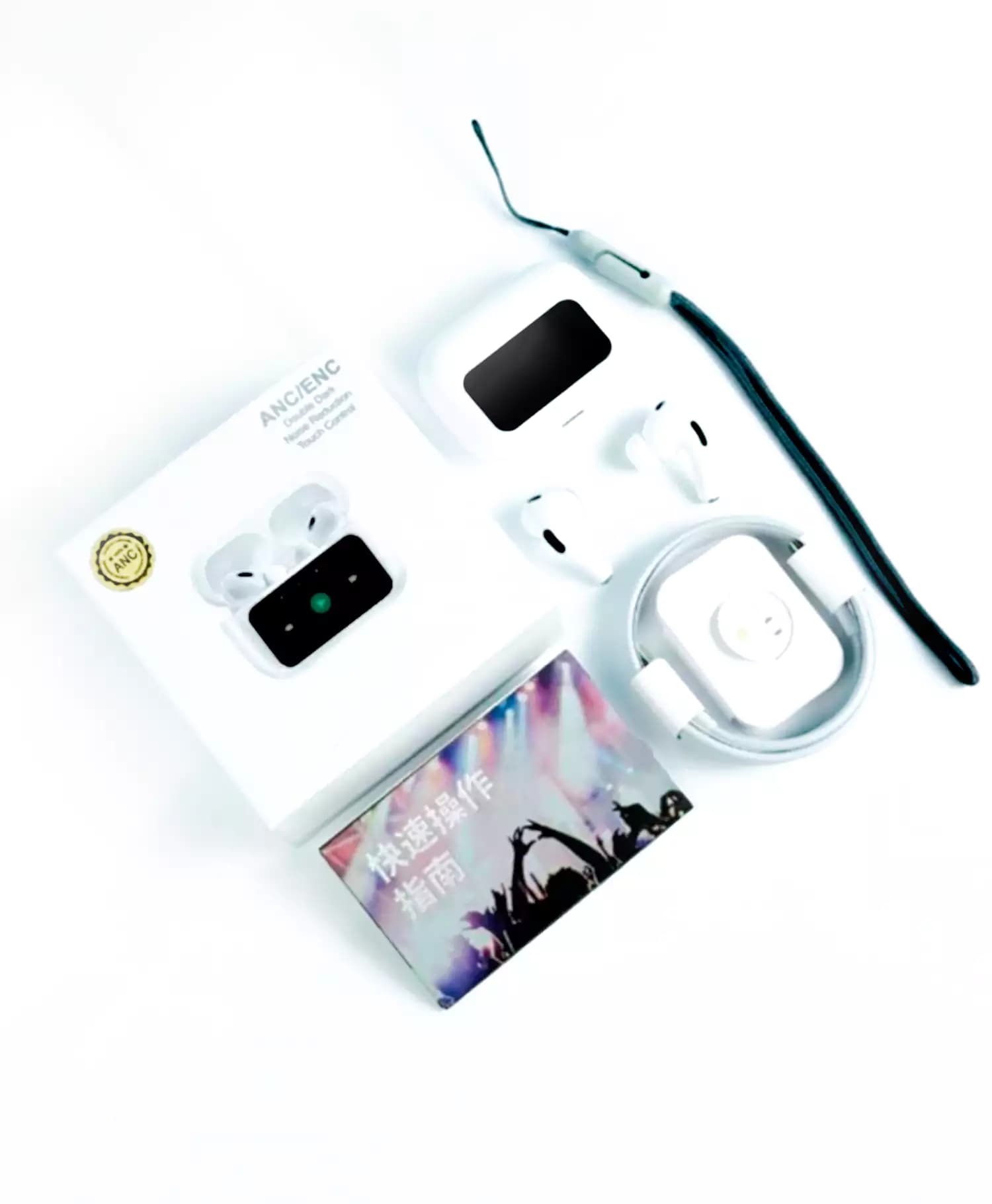 ایرفون بی سیم طرح ایرپاد پرو LCD دار — تصویر ۵