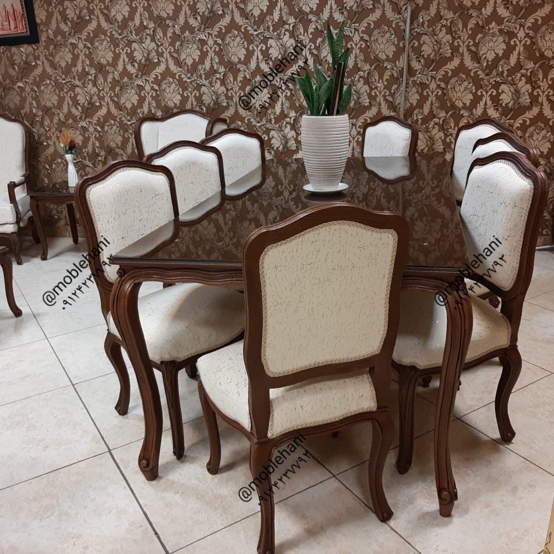 ناهار خوری ۸ نفره مدل فرانسوی ابزاری — تصویر ۲