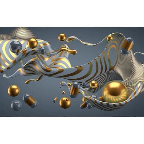 پوستر کاغذ دیواری سه بعدی اشکال هندسی 3D0012 — تصویر ۲