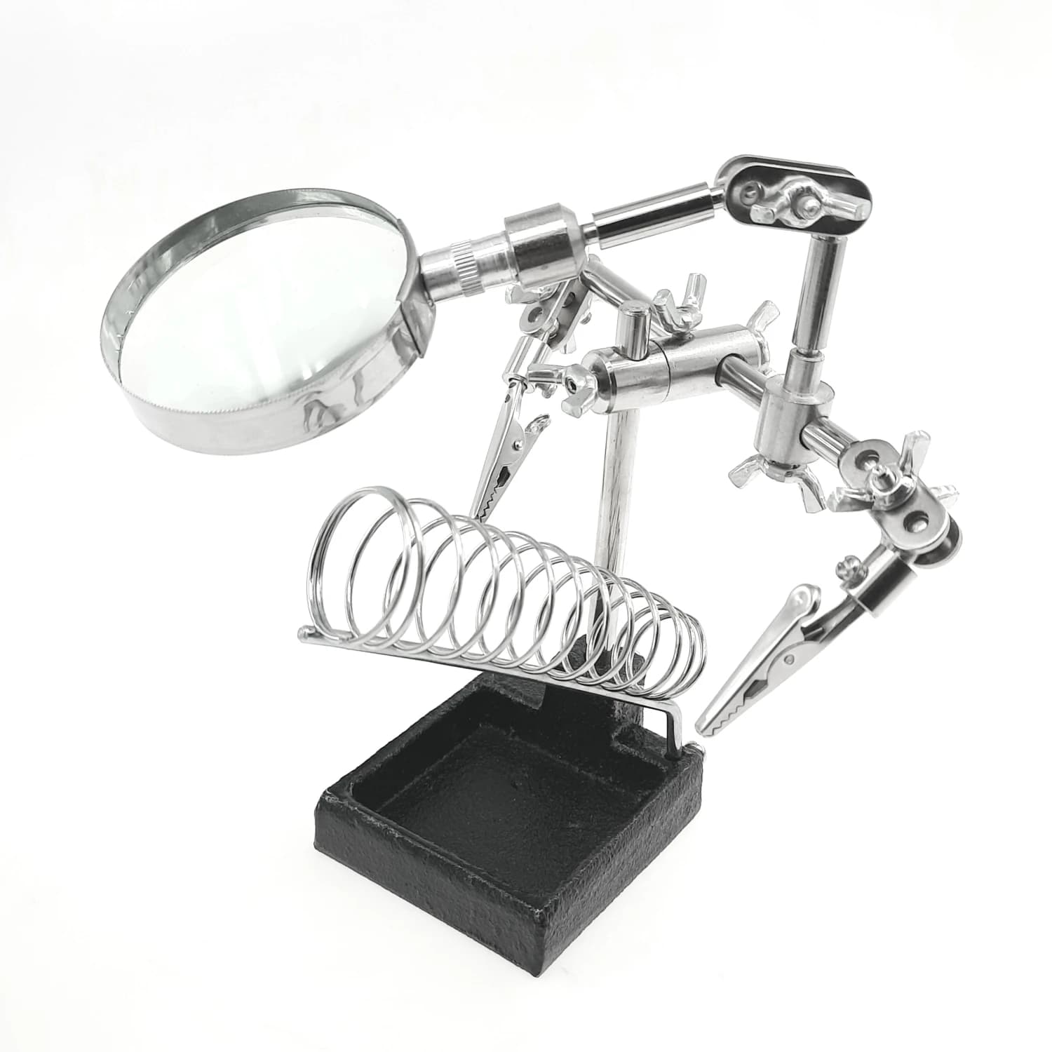 گیره مونتاژ ذره بین دار 60mm به همراه پایه هویه — تصویر ۲