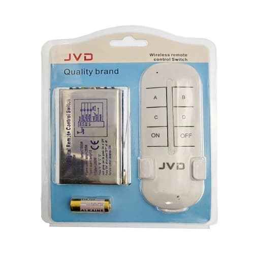 گیرنده و ریموت 4 کانال JVD