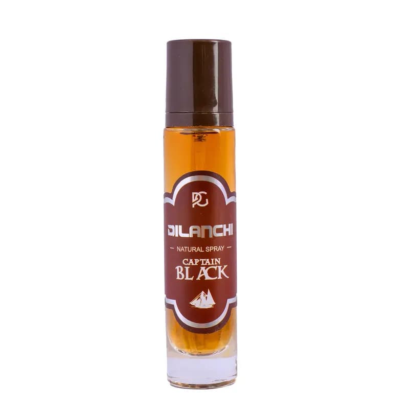 عطر جیبی مردانه دیلانچی مدل کاپیتان بلک با رایحه گرم حجم 30 میلیلیتر — تصویر ۲