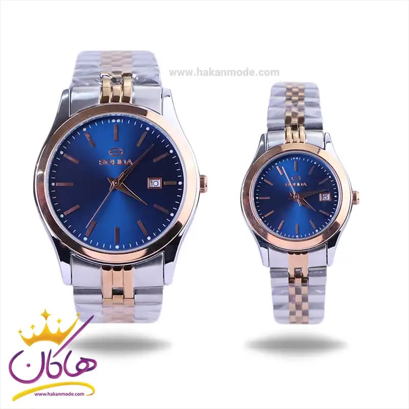 ساعت ست عقربه ای سولیدا استیل صفحه آبی 2136