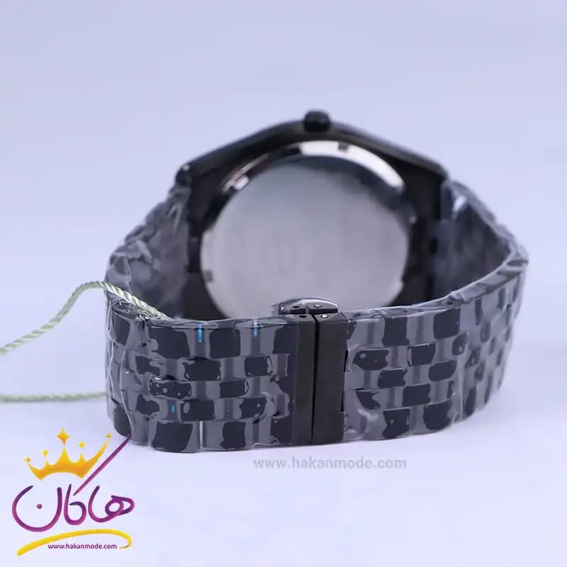 ساعت مچی عقربه ای سولیدا ست بند استیل مشکی 2140 — تصویر ۴