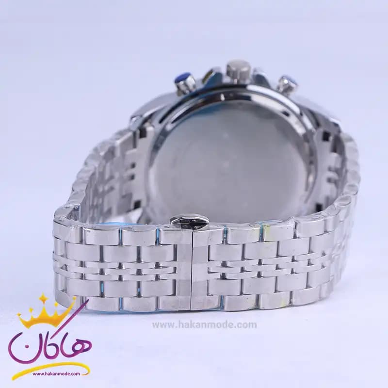 ساعت مچی الگانس مردانه فلزی نقره ای صفحه مشکی 4200/9 — تصویر ۳