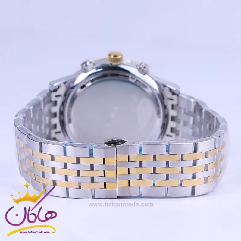 ساعت عقربه ای سیکو مردانه فلزی نقره ای طلایی صفحه سبز 4200/1 — تصویر ۲