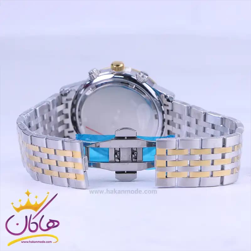 ساعت عقربه ای سیکو مردانه فلزی نقره ای طلایی صفحه سبز 4200/1 — تصویر ۳