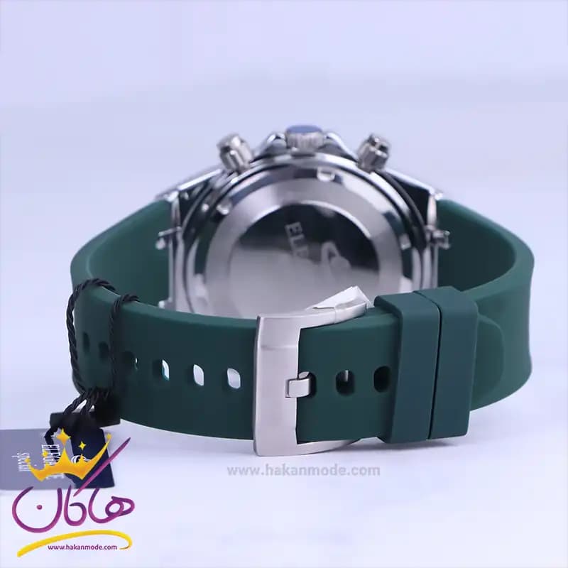 ساعت الگانس اسپشیال مردانه بند رابر سبز ES8165/1 — تصویر ۲