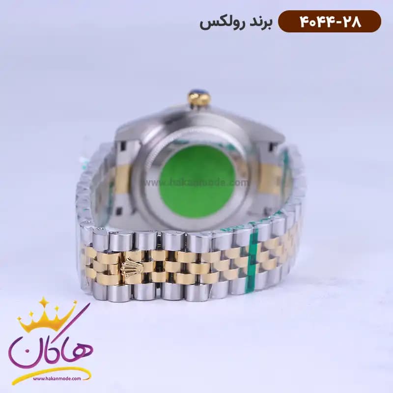 ساعت رولکس مردانه فلزی نقره ای طلایی دیجاست 4044/28 — تصویر ۲