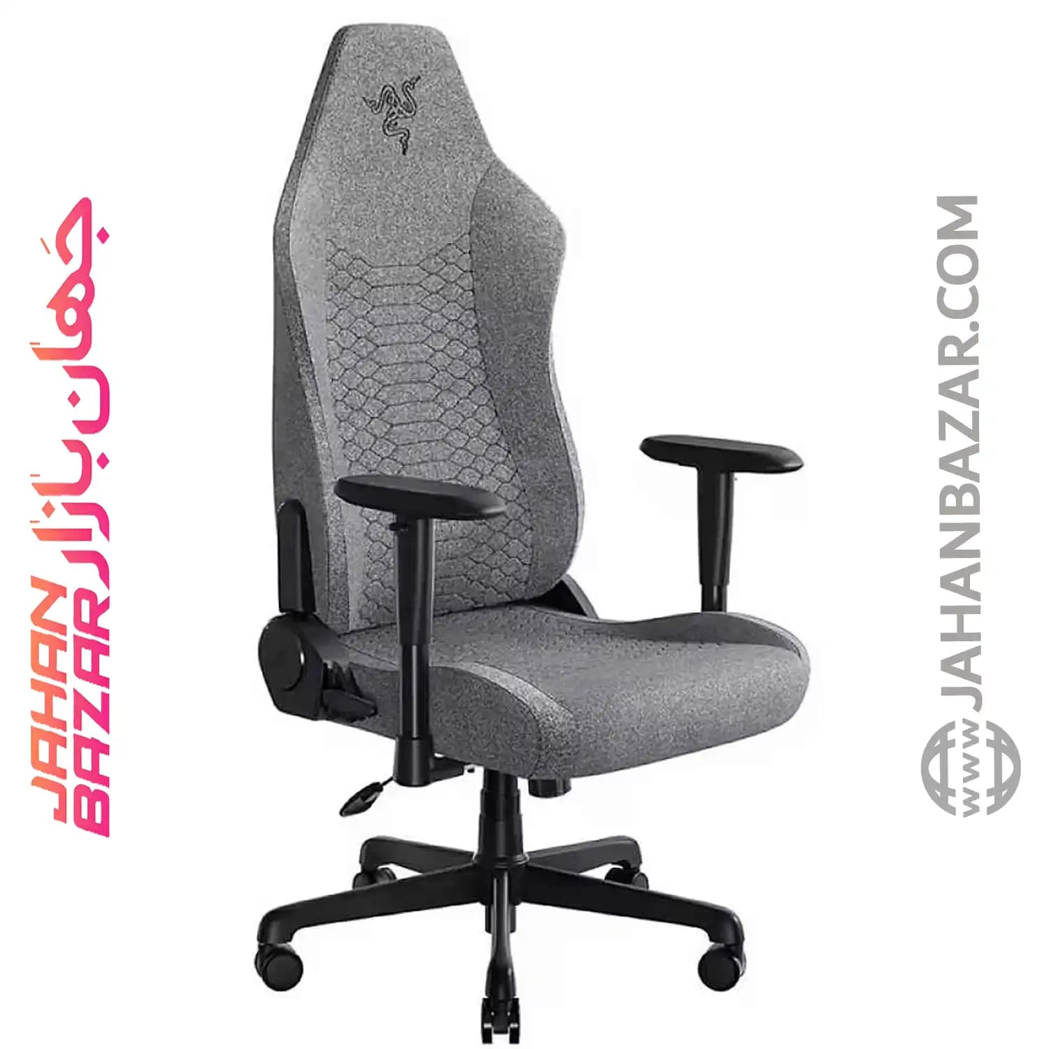 صندلی گیمینگ ریزر مدل Razer Iskur V2 X Light Gray Fabric — تصویر ۴