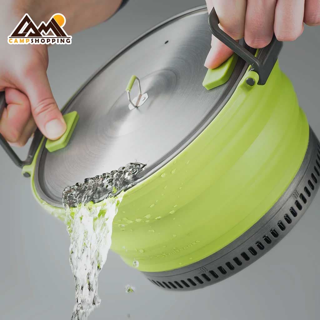 قابلمه 3 لیتر و ماهیتابه جی اس آی مدل GSI Outdoors ESCAPE — تصویر ۴